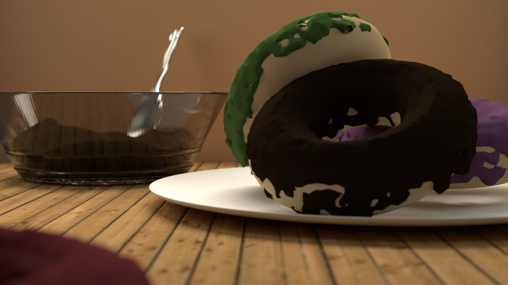 Table with donuts preview image 1